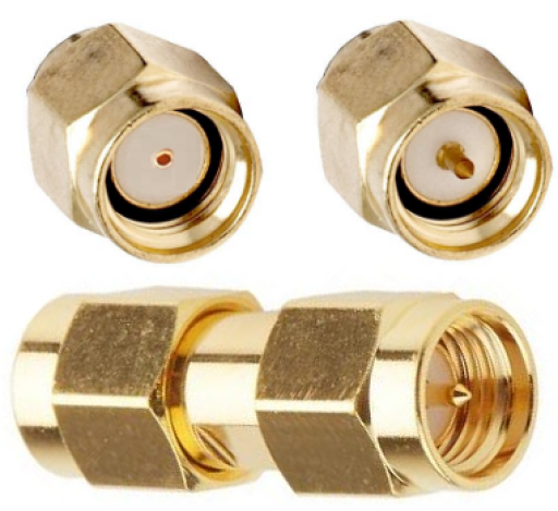 Adaptador Coaxial RF SMA M x RP SMA M